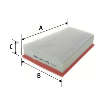 Filtre à air VALEO 585355 pour CITROEN C4 Grand Picasso 1.5 dCi - 90cv