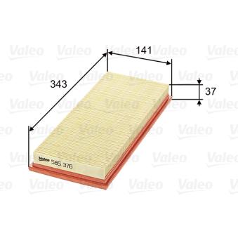 Filtre à air VALEO OEM 6177208 Filtre à air VALEO OEM 6177208