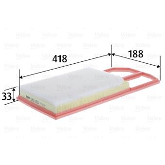 Filtre à air VALEO OEM 6K0129620C