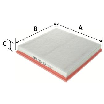 Filtre à air VALEO 585413 pour KIA CEED 1.6 CDTi - 110cv