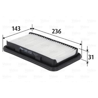 Filtre à air VALEO OEM 1378063J00