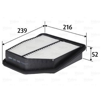 Filtre à air VALEO OEM 1378078K00