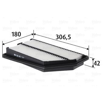 Filtre à air VALEO OEM 17220RSRE00