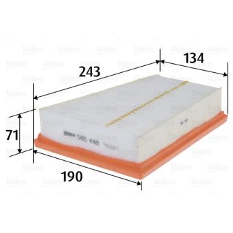 Filtre à air VALEO OEM 7701071367 Filtre à air VALEO OEM 7701071367