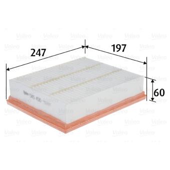 Filtre à air VALEO OEM 165469229R Filtre à air VALEO OEM 165469229R