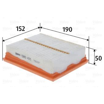 Filtre à air VALEO OEM 1378079J80