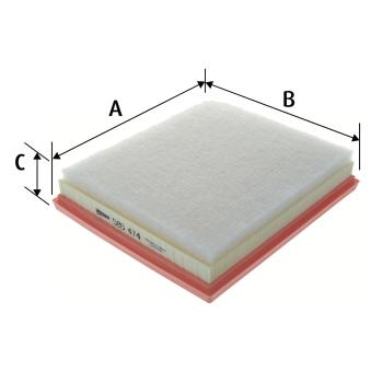 Filtre à air VALEO 585474 pour FIAT MAREA 1.6 BlueHDi 115 - 115cv