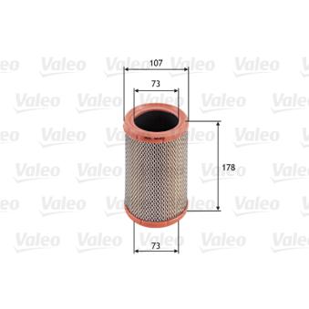 Filtre à air VALEO 585613 pour RENAULT TWINGO 1.2 LPG - 60cv