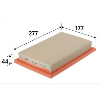 Filtre à air VALEO 585880 pour MERCEDES-BENZ CLASSE C C 160 - 129cv