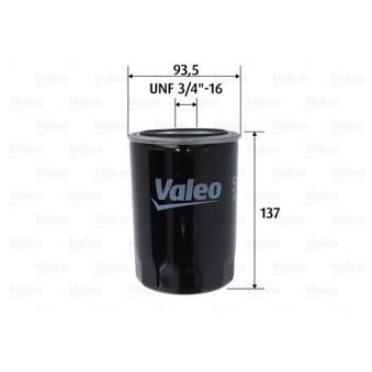 Filtre à huile VALEO 586101 pour NISSAN PICK UP 3.2 D 4WD - 103cv