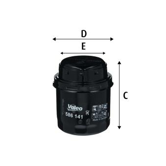 Filtre à huile VALEO OEM 3C115561H