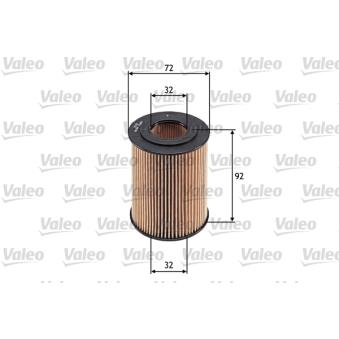 Filtre à huile VALEO 586568 pour KIA SHUMA 1.7 CDTI - 110cv