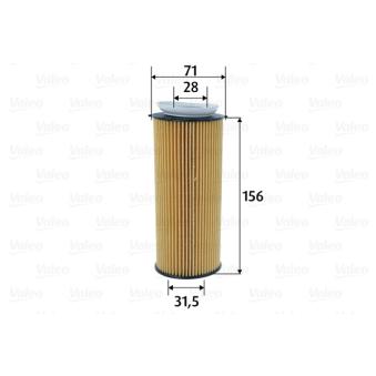 Filtre à huile VALEO OEM 11427808443