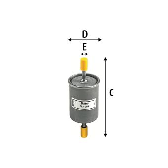 Filtre à carburant VALEO [587008]