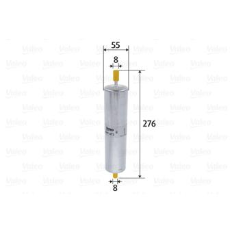 Filtre à carburant VALEO OEM WJN000080 Filtre à carburant VALEO OEM WJN000080