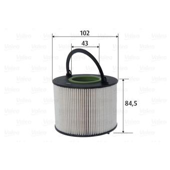 Filtre à carburant VALEO OEM 95511013400