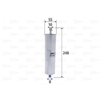 Filtre à carburant VALEO OEM 4G0127400C Filtre à carburant VALEO OEM 4G0127400C