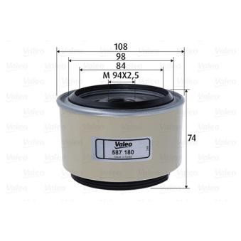 Filtre à carburant VALEO OEM 4798166 Filtre à carburant VALEO OEM 4798166