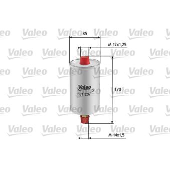 Filtre à carburant VALEO 587207