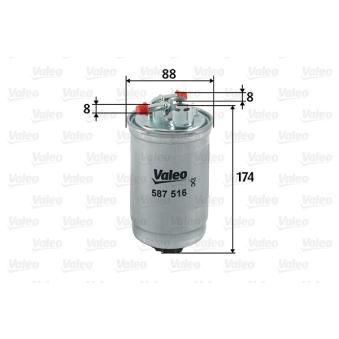 Filtre à carburant VALEO OEM 6N0127401H