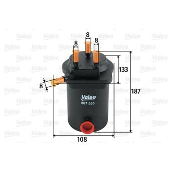 Filtre à carburant VALEO OEM 164004298R Filtre à carburant VALEO OEM 164004298R