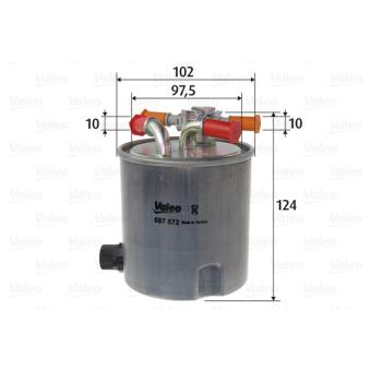 Filtre à carburant VALEO OEM 8200618583