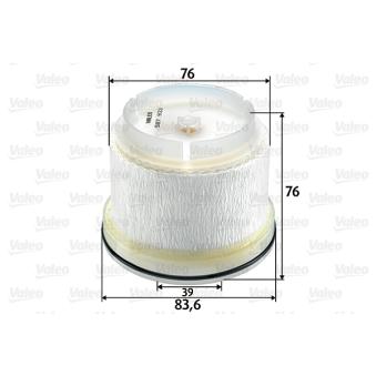 Filtre à carburant VALEO OEM 2330026100 Filtre à carburant VALEO OEM 2330026100