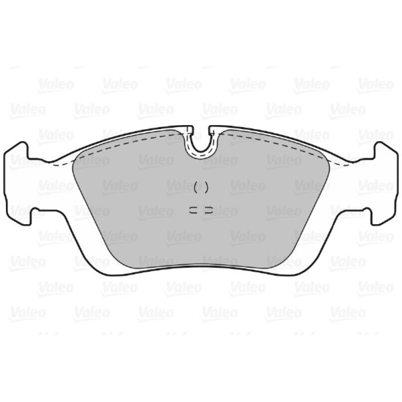 Jeu de 4 plaquettes de frein avant VALEO 598018 - Visuel 1