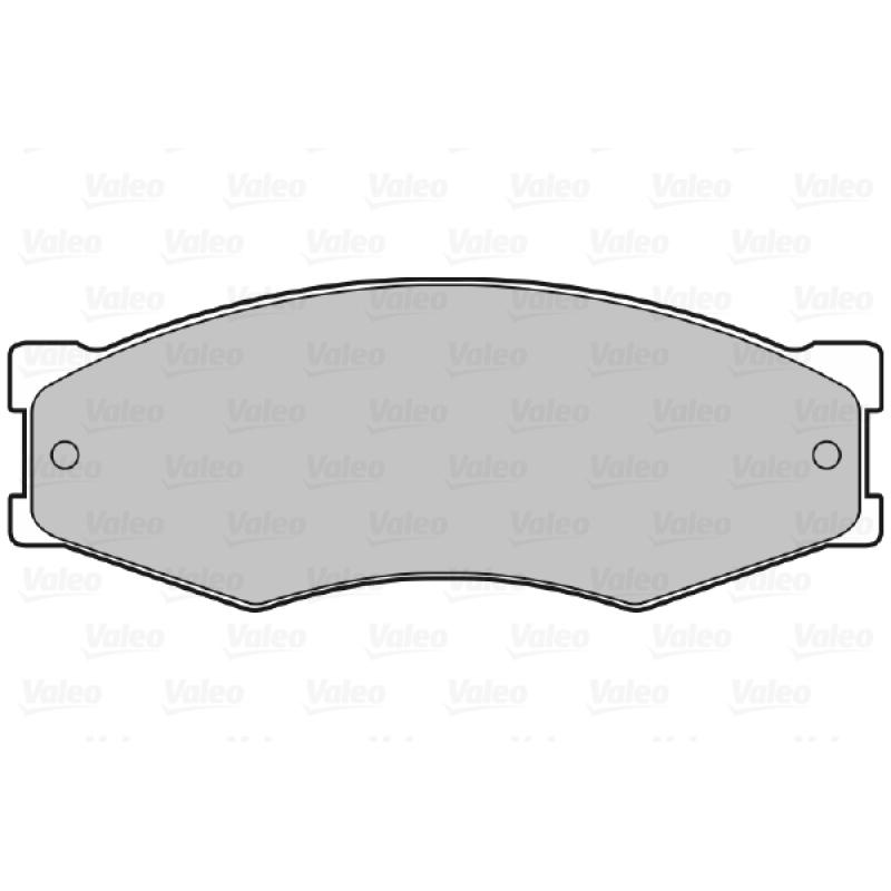 Jeu de 4 plaquettes de frein avant VALEO 598123 - Visuel 1