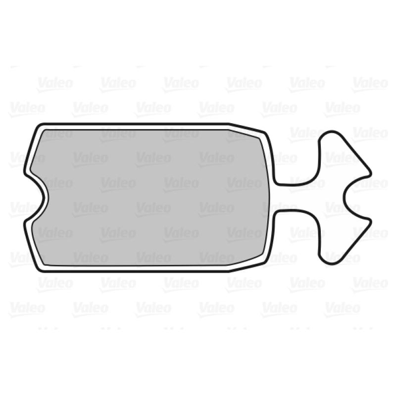 Jeu de 4 plaquettes de frein avant VALEO 598144 - Visuel 1