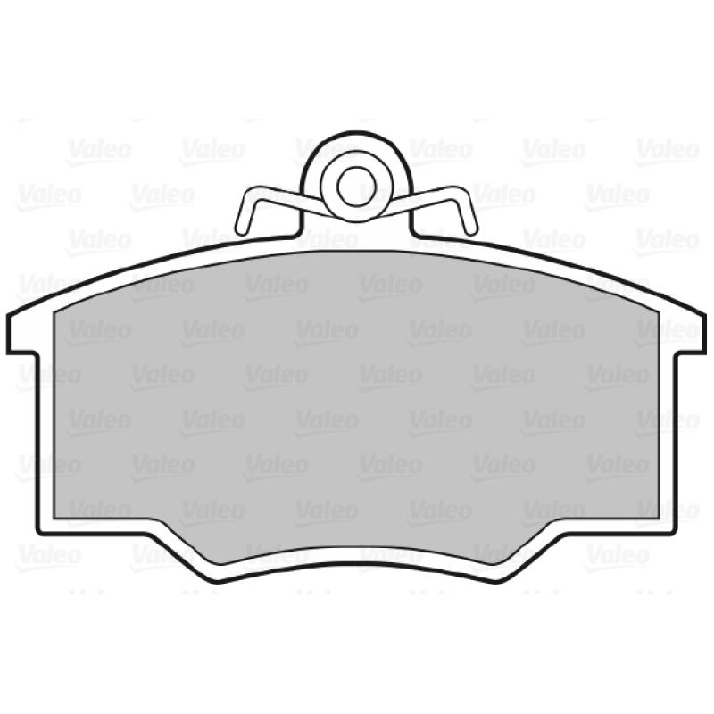 Jeu de 4 plaquettes de frein avant VALEO 598205 - Visuel 1