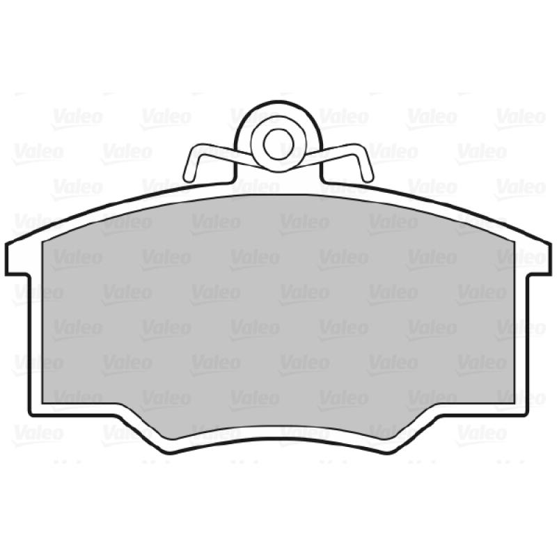 Jeu de 4 plaquettes de frein avant VALEO 598214 - Visuel 1
