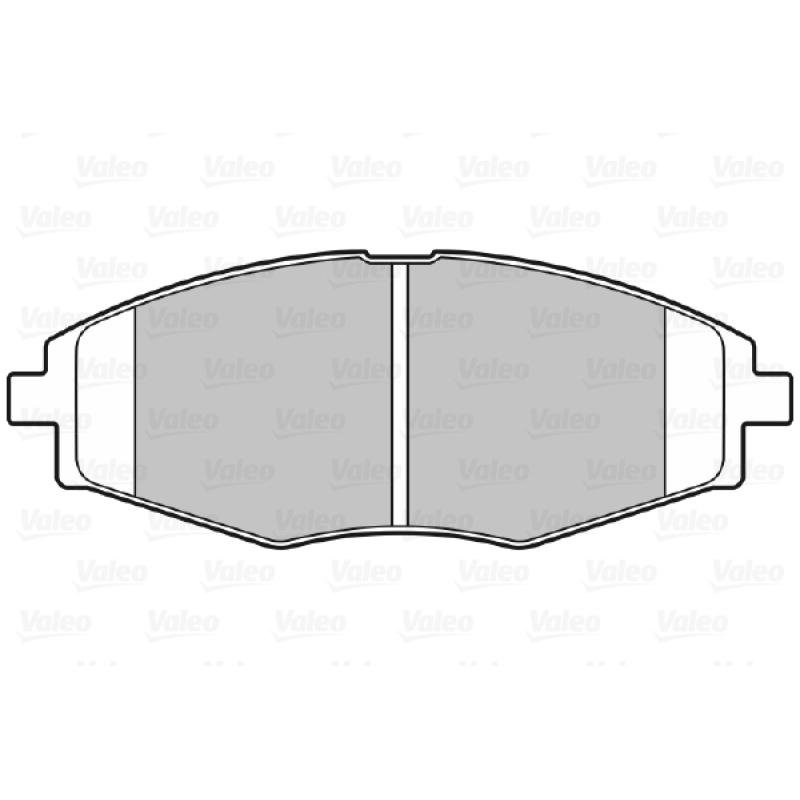 Jeu de 4 plaquettes de frein avant VALEO 598316 - Visuel 1
