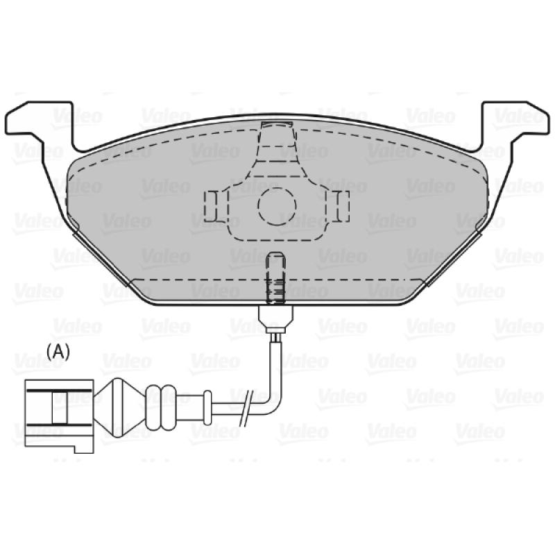 Jeu de 4 plaquettes de frein avant VALEO 598332 - Visuel 1