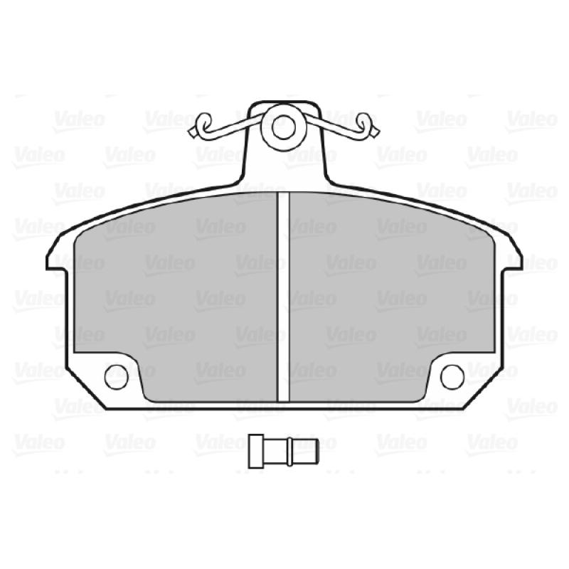 Jeu de 4 plaquettes de frein avant VALEO 598377 - Visuel 1