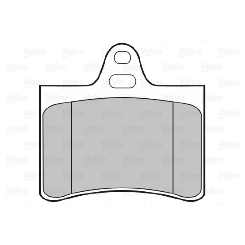 Jeu de 4 plaquettes de frein arrière VALEO 598418 - Visuel 1