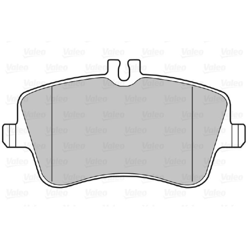 Jeu de 4 plaquettes de frein avant VALEO 598448 - Visuel 1
