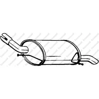 Silencieux arrière BOSAL 185-617