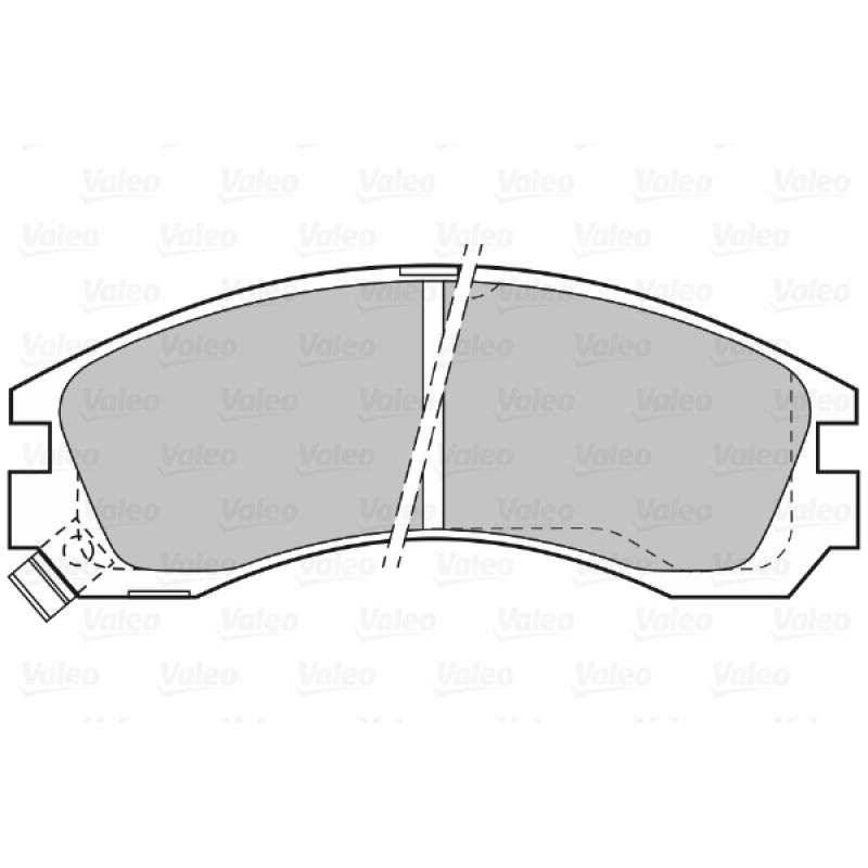 Jeu de 4 plaquettes de frein avant VALEO 598517 - Visuel 1