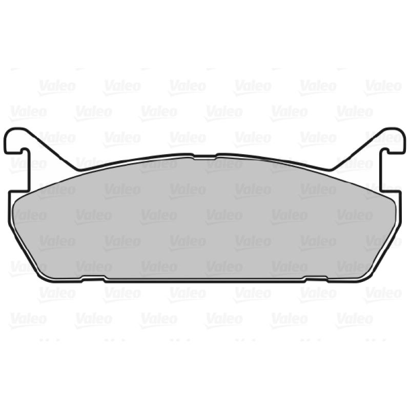 Jeu de 4 plaquettes de frein arrière VALEO 598624 - Visuel 1