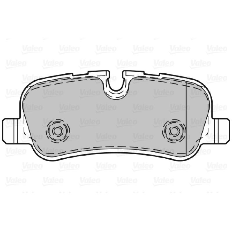 Jeu de 4 plaquettes de frein arrière VALEO 598742 - Visuel 1