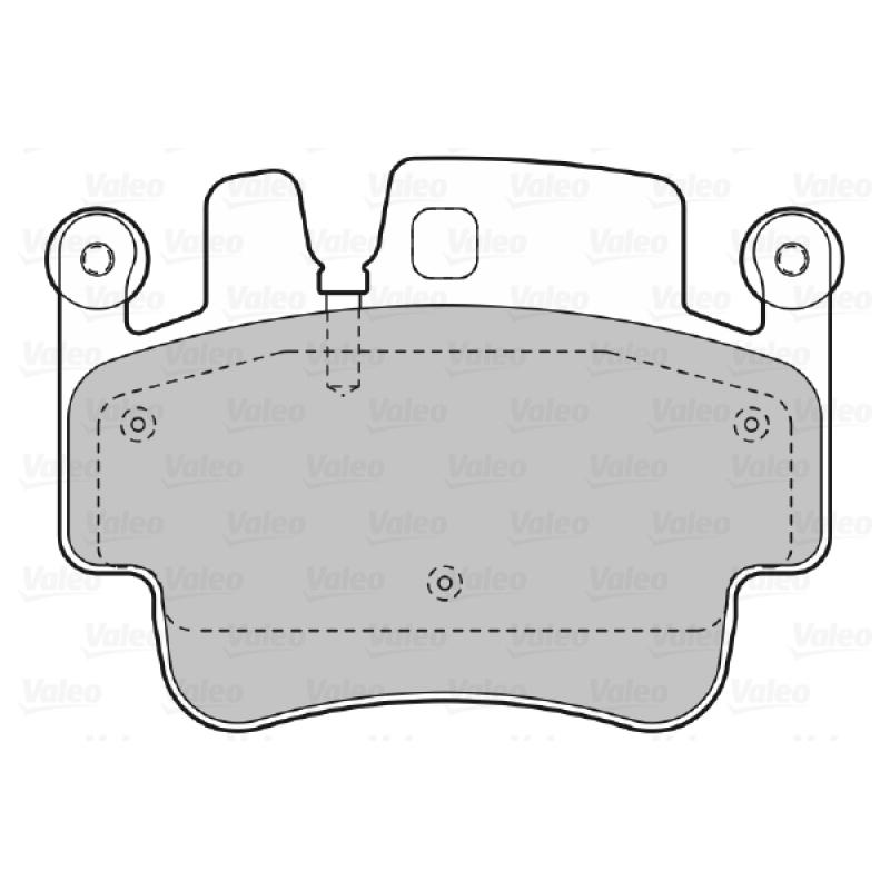 Jeu de 4 plaquettes de frein avant VALEO 598767 - Visuel 1