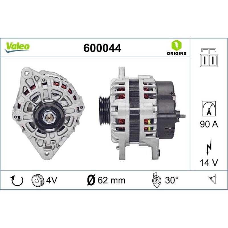 Alternateur VALEO 600044 - Visuel 1