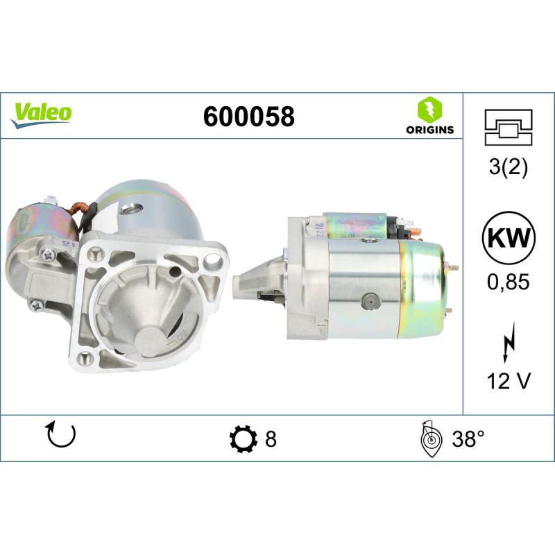 Démarreur VALEO 600058 - Visuel 1