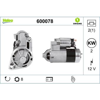 Démarreur VALEO OEM 0K56P18400