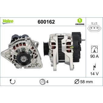Alternateur VALEO OEM 3730023650