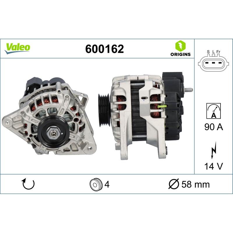 Alternateur VALEO 600162 - Visuel 1
