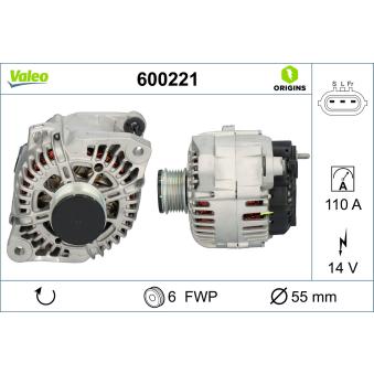 Alternateur VALEO [600221]