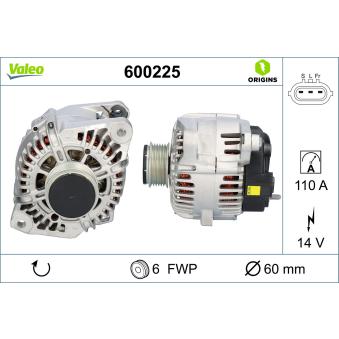 Alternateur VALEO OEM 3730025600