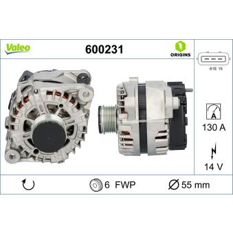 Alternateur VALEO OEM 373002G750